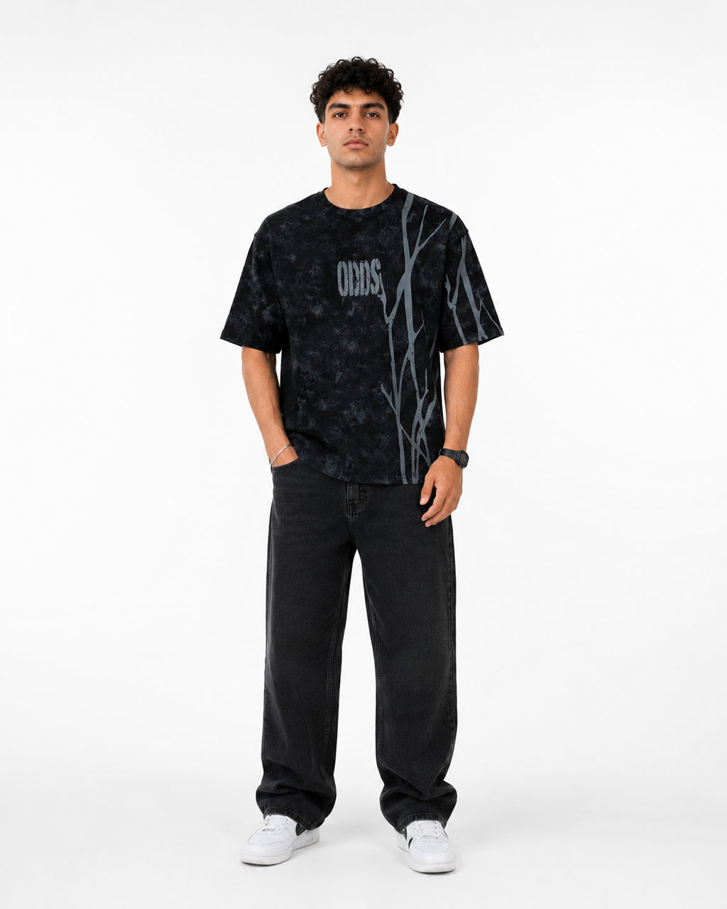 ODDS Black Oversized T-Shirt | F2G