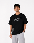 BOSTON Black Oversized T-Shirt | F2G