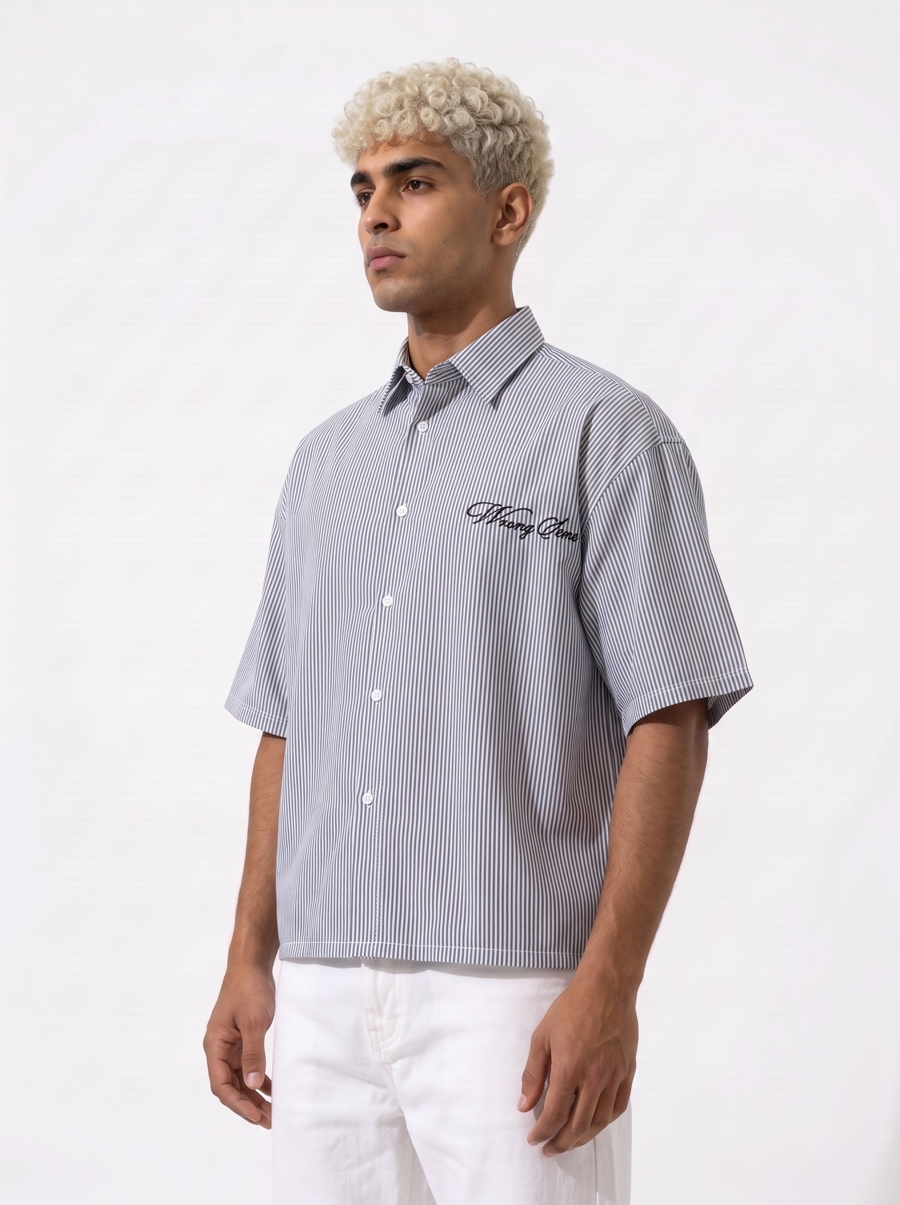 Wrong Sense box fit Shirt – Grey