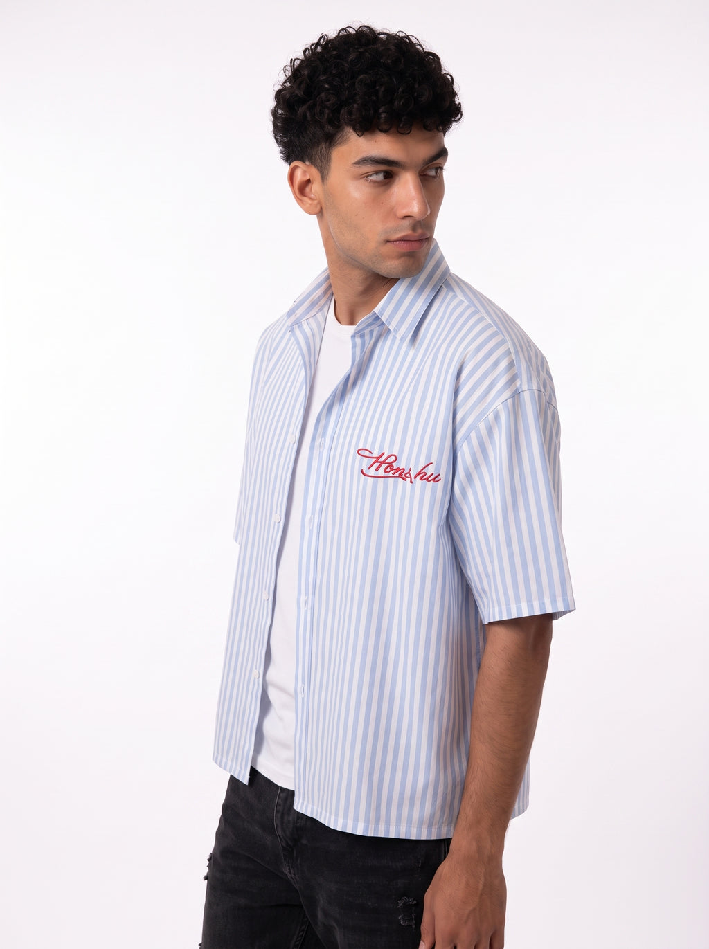 Honshu box fit Shirt – Sky Blue