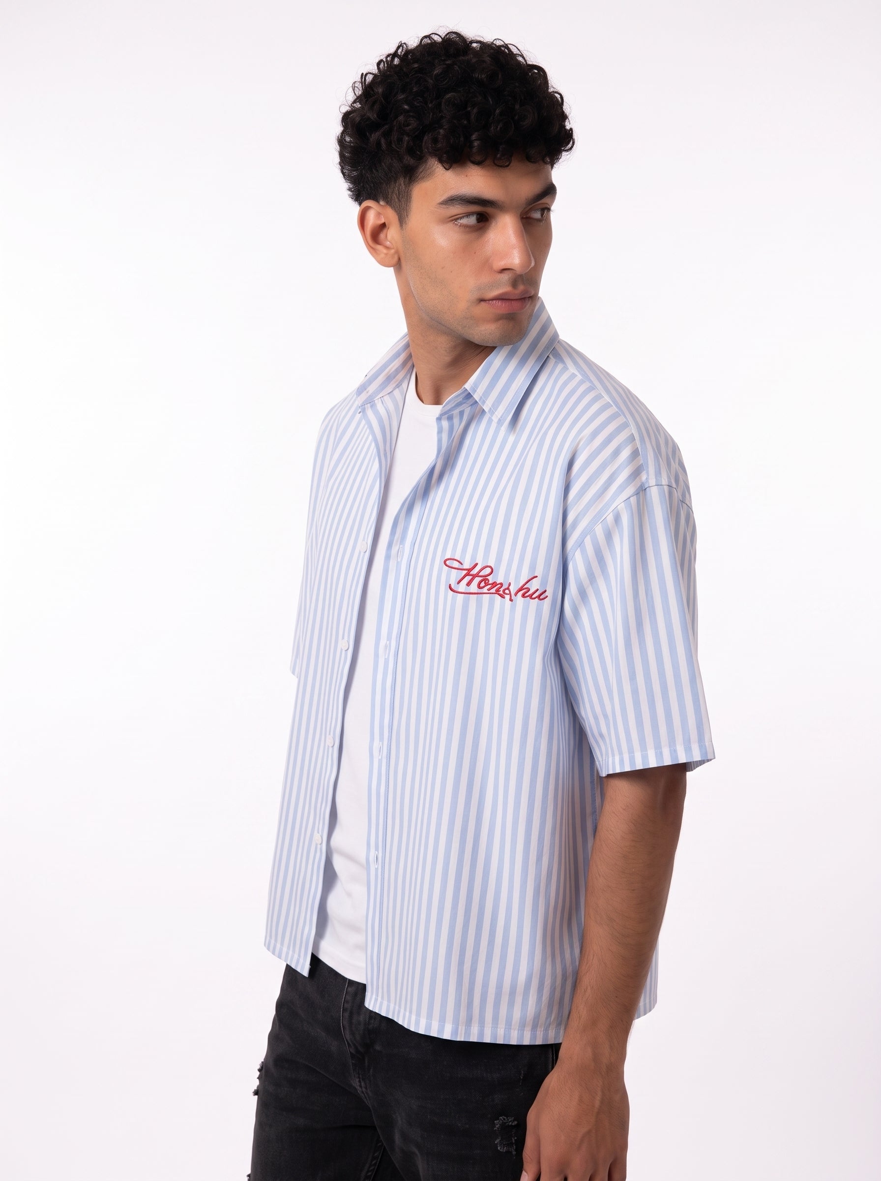 Honshu box fit Shirt – Sky Blue