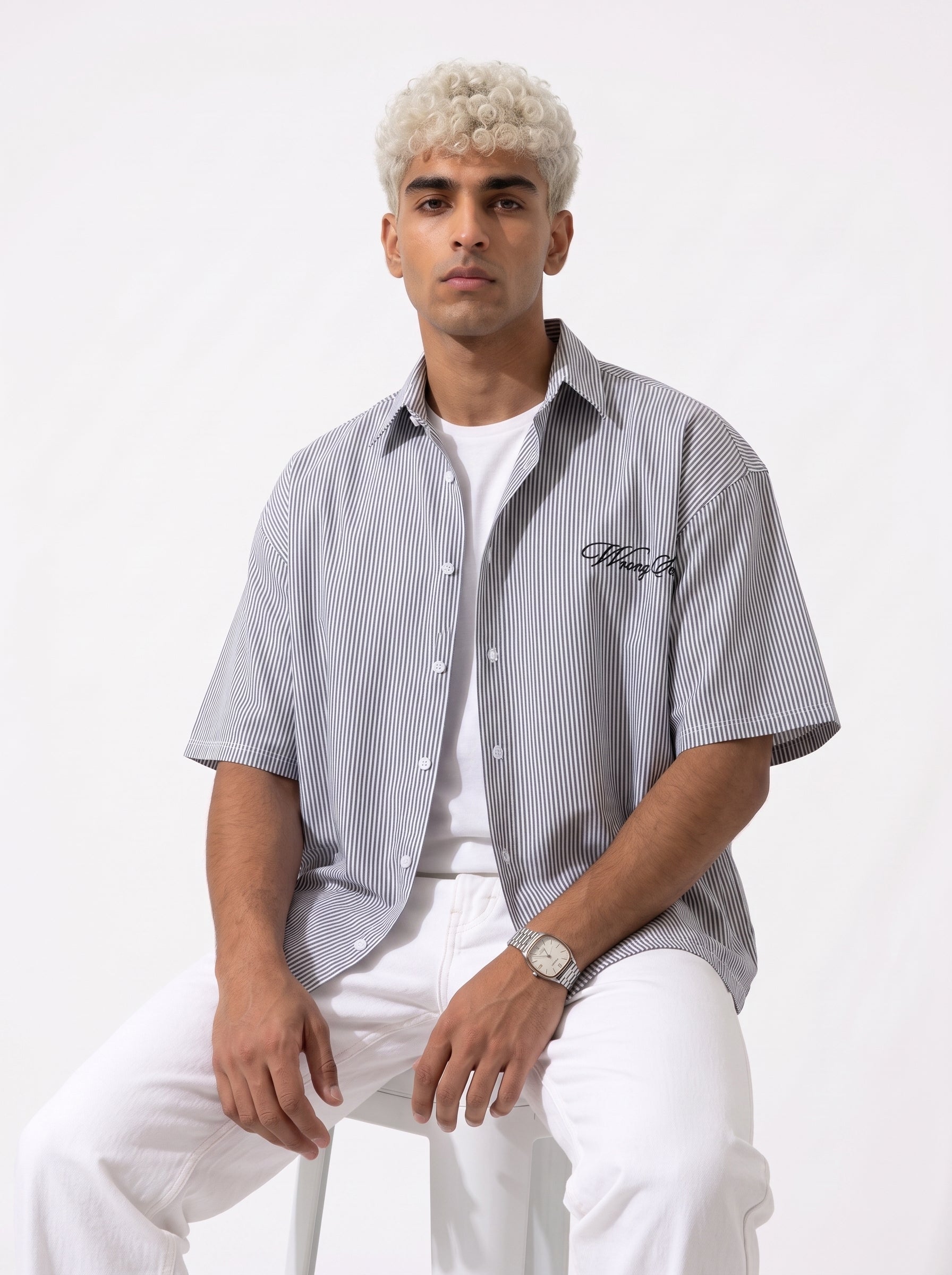 Wrong Sense box fit Shirt – Grey