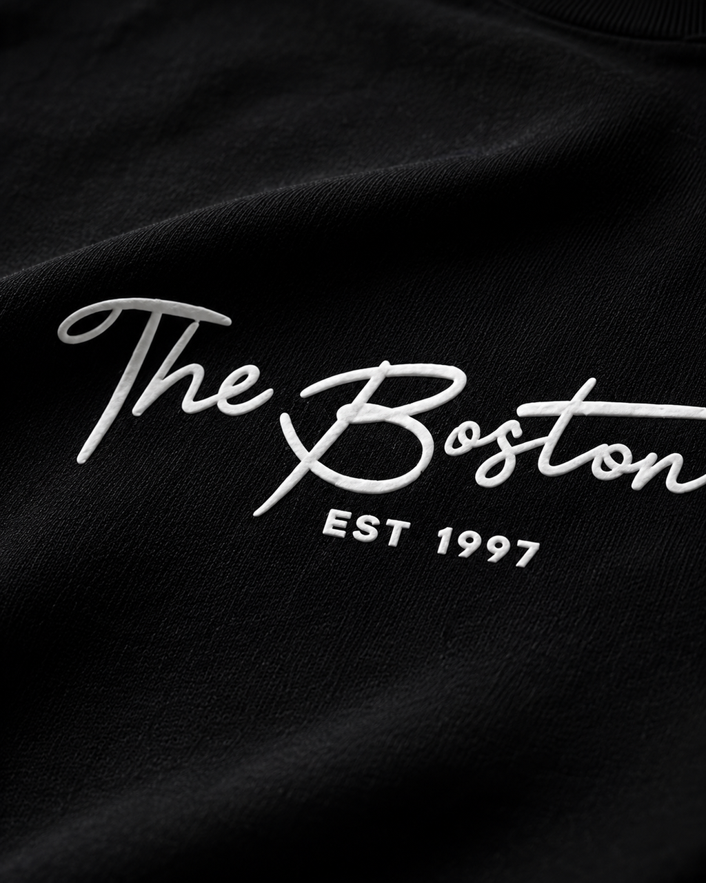 BOSTON Black Oversized T-Shirt | F2G