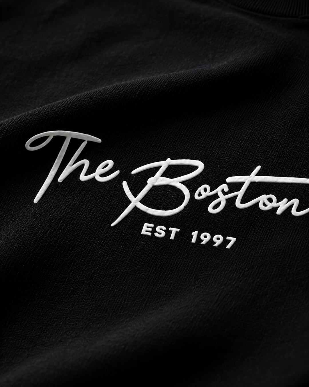BOSTON Black Oversized T-Shirt | F2G