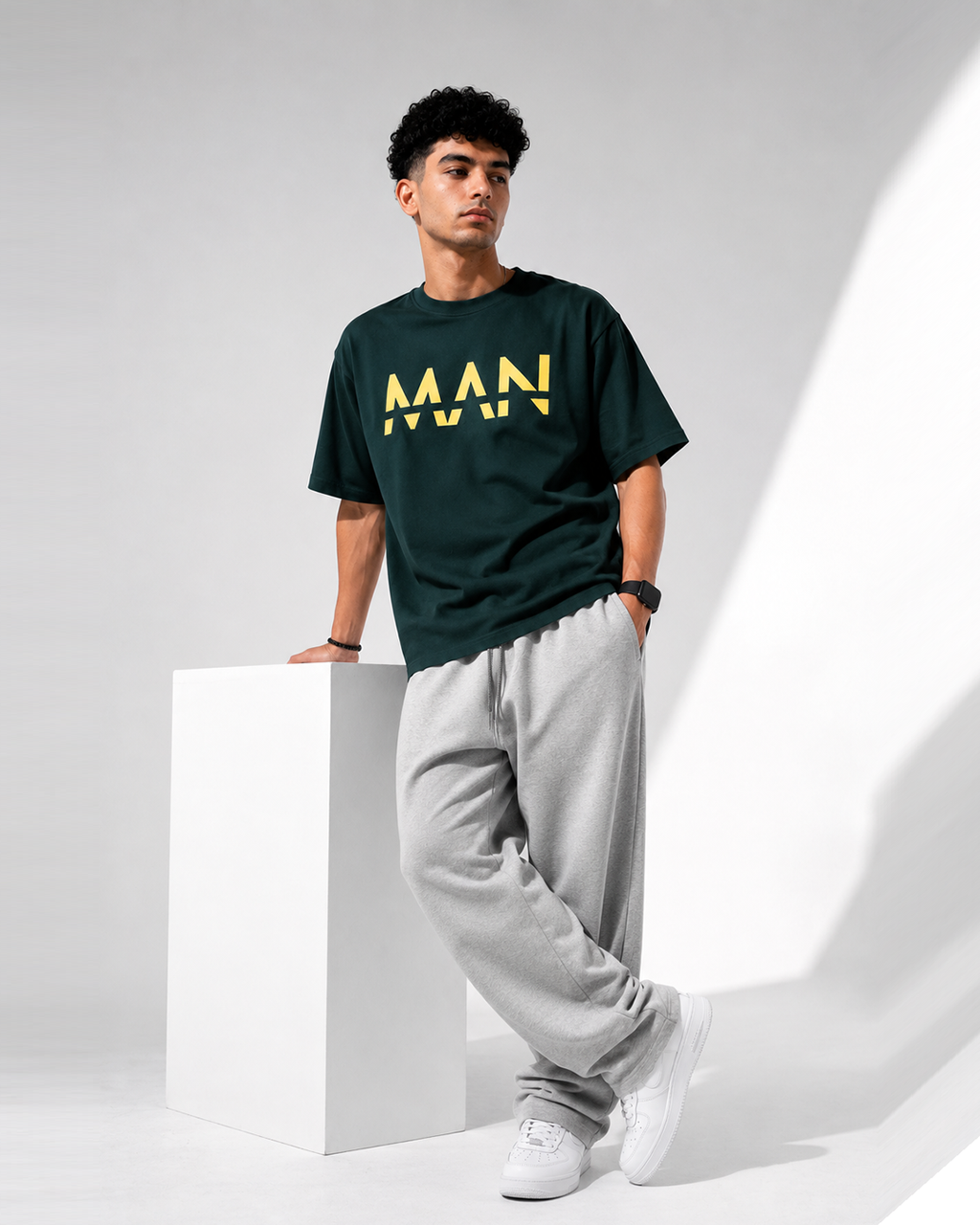 MAAN olive Oversized T-Shirt | F2G