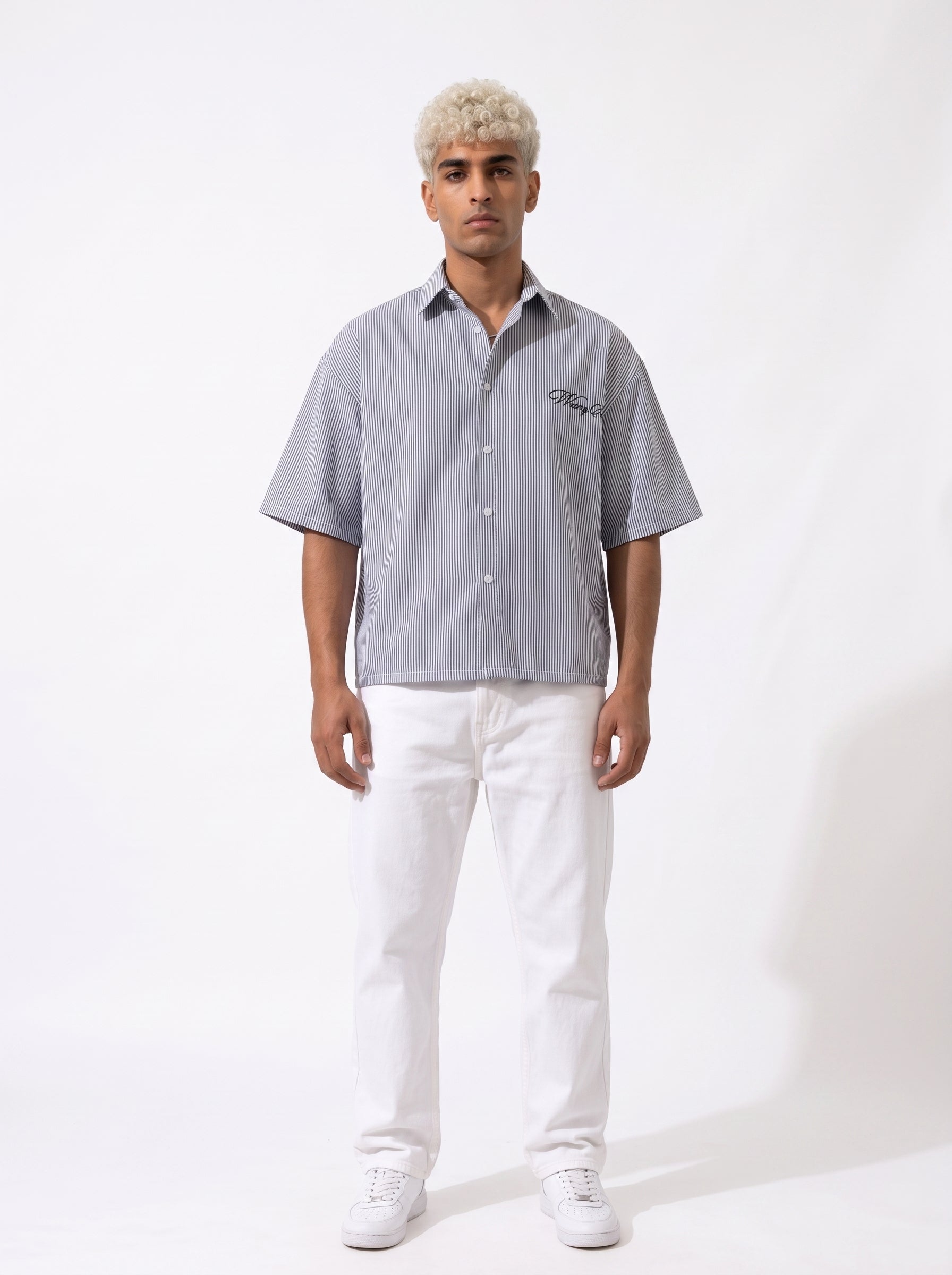 Wrong Sense box fit Shirt – Grey