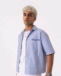Wrong Sense box fit shirt – Blue