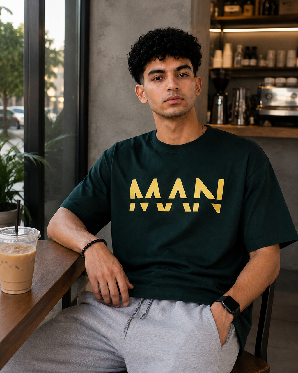 MAAN olive Oversized T-Shirt | F2G