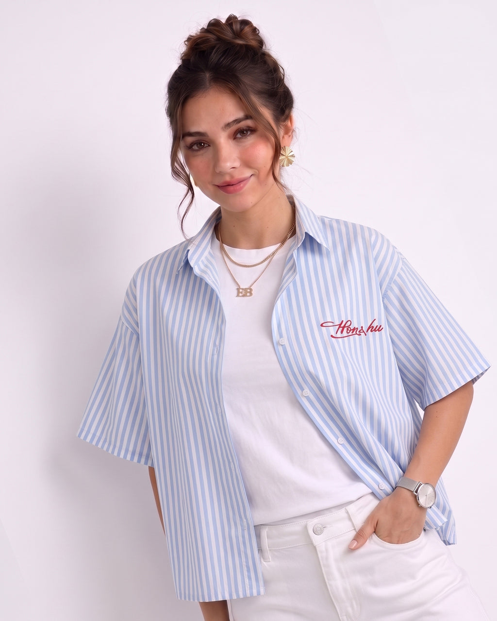 Honshu box fit Shirt – Sky Blue