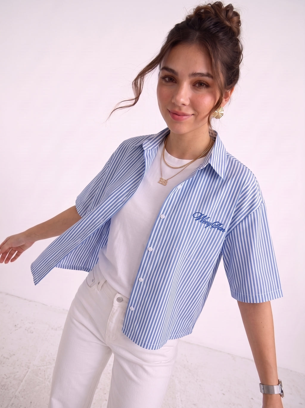 Wrong Sense box fit shirt – Blue