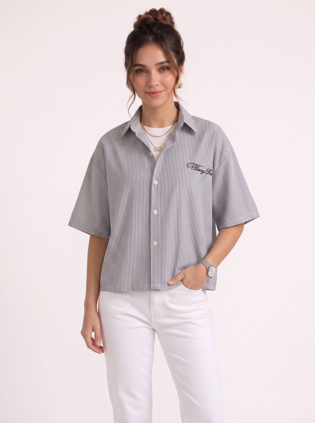 Wrong Sense box fit Shirt – Grey