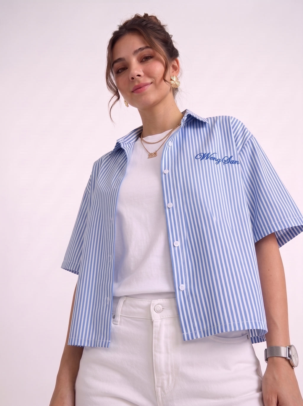 Wrong Sense box fit shirt – Blue