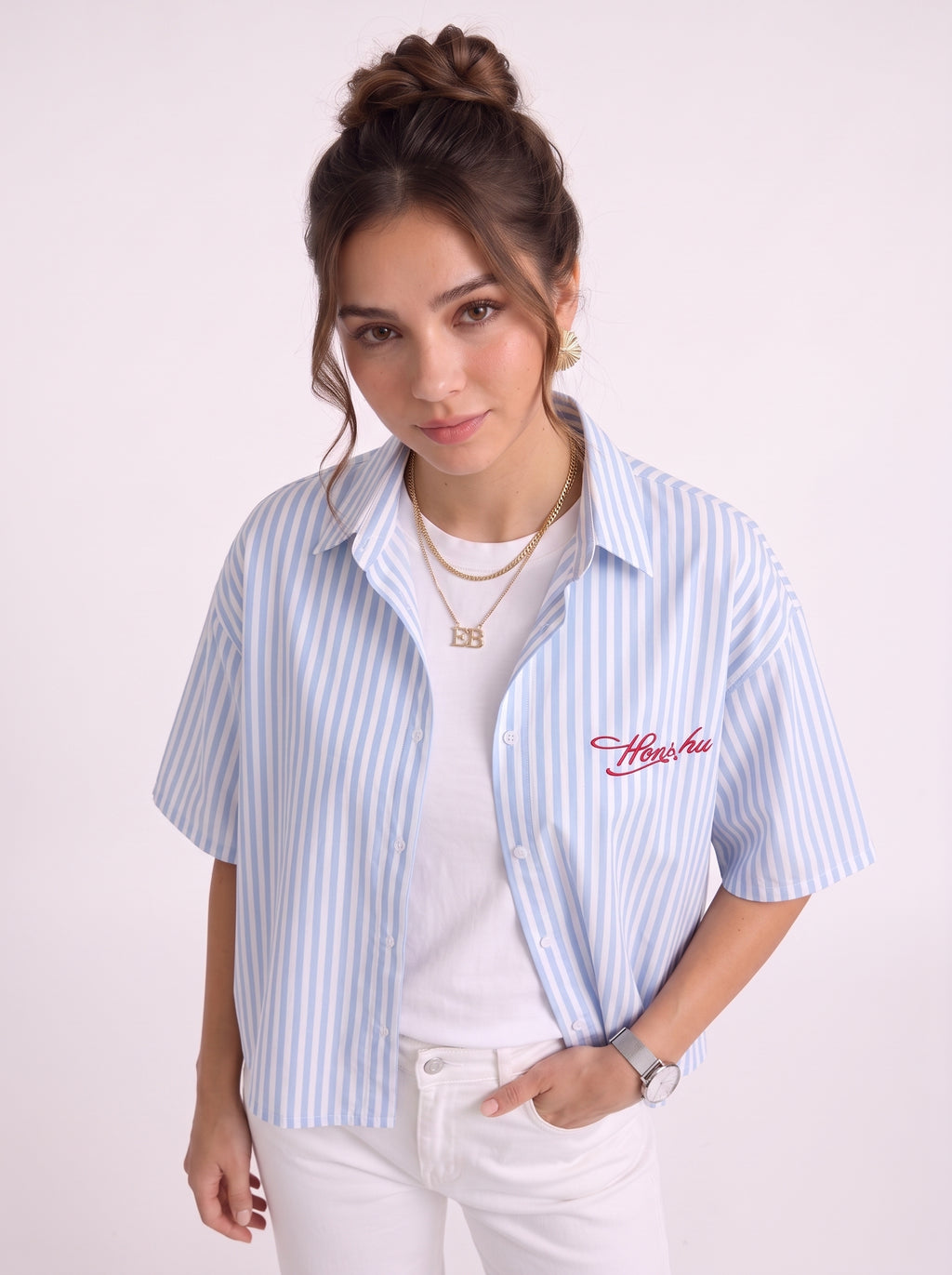 Honshu box fit Shirt – Sky Blue