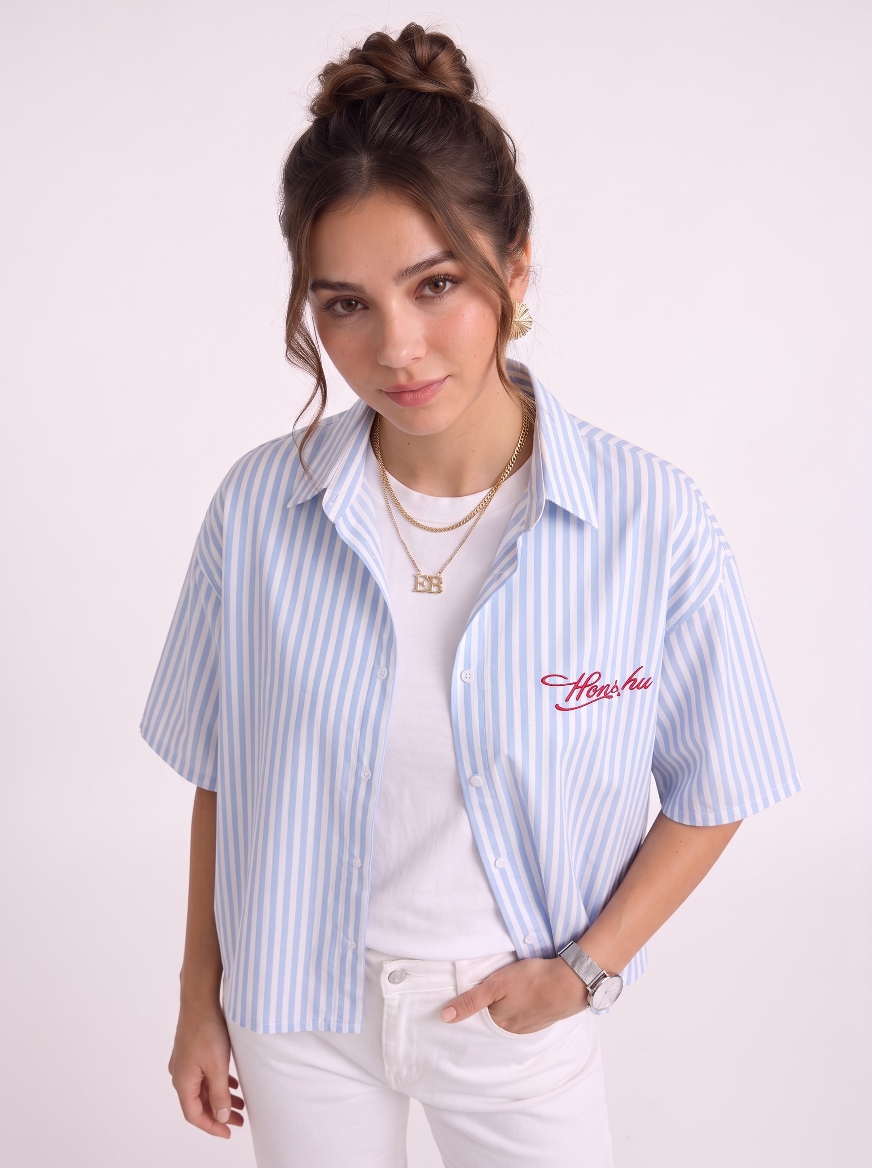 Honshu box fit Shirt – Sky Blue