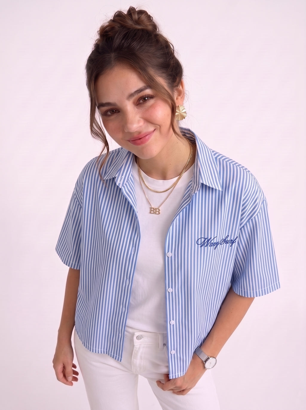 Wrong Sense box fit shirt – Blue