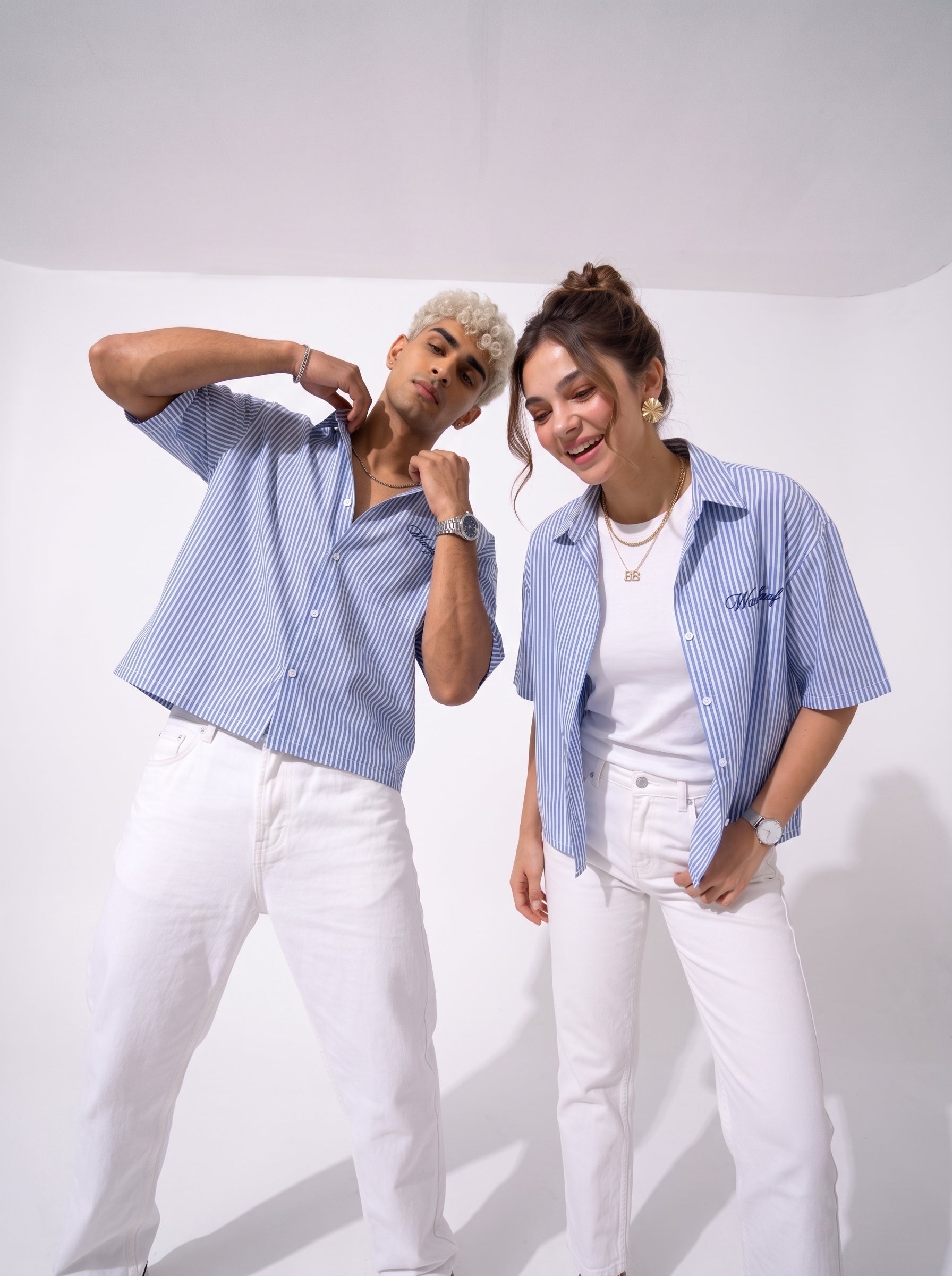 Wrong Sense box fit shirt – Blue