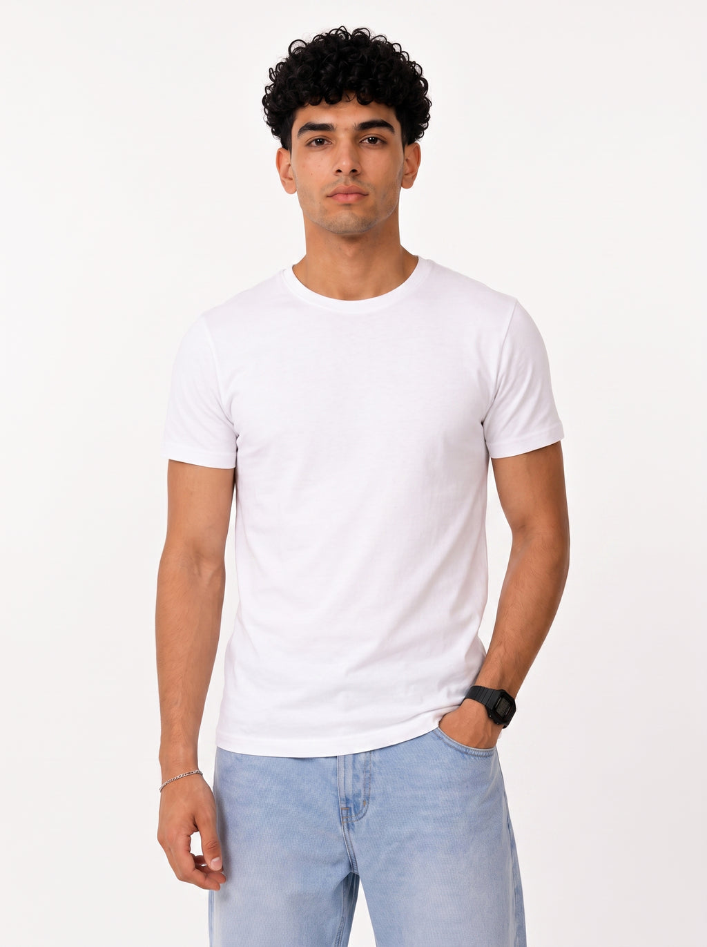 F2G Basic White T-Shirt front view