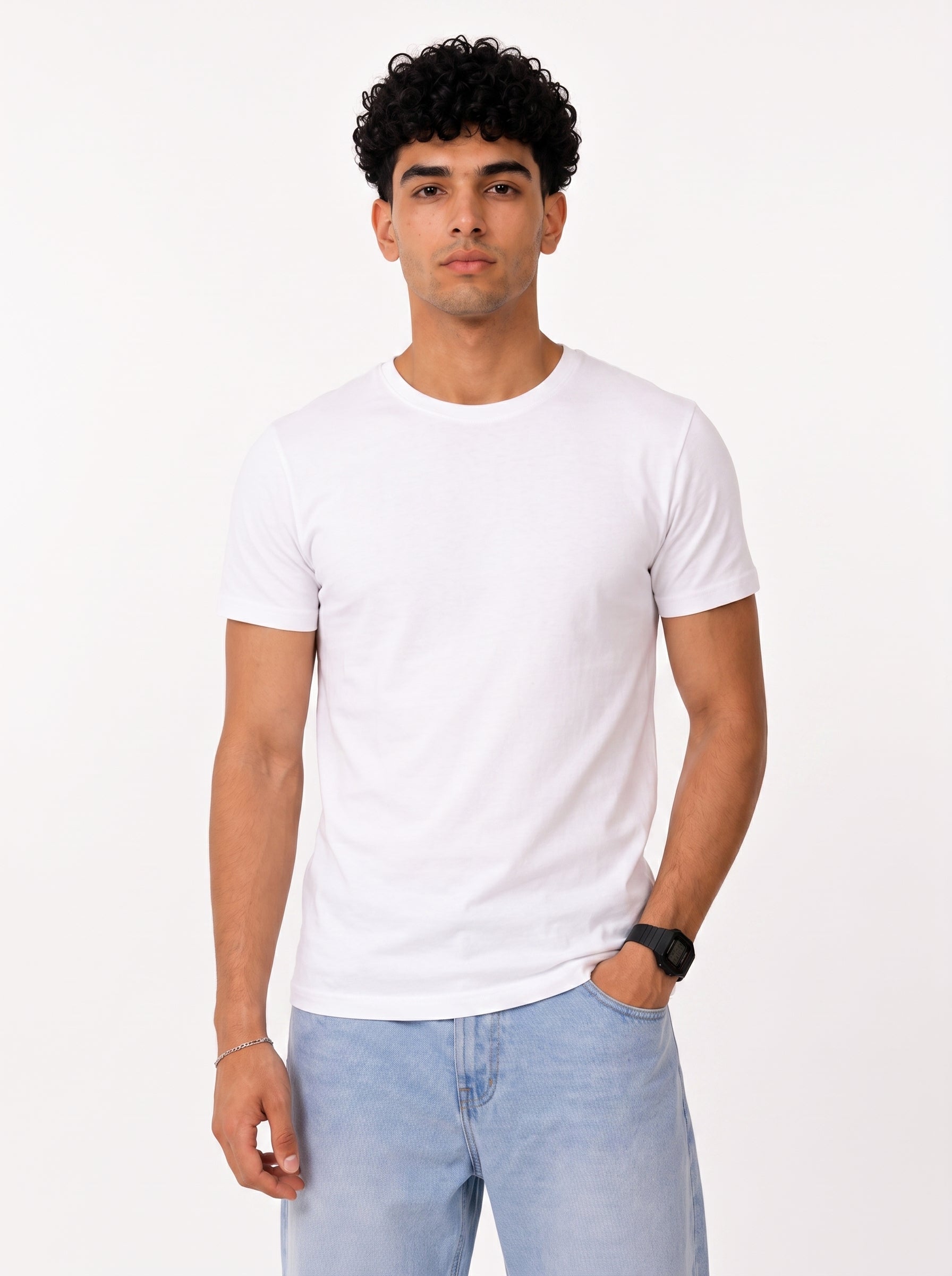 F2G Basic White T-Shirt front view