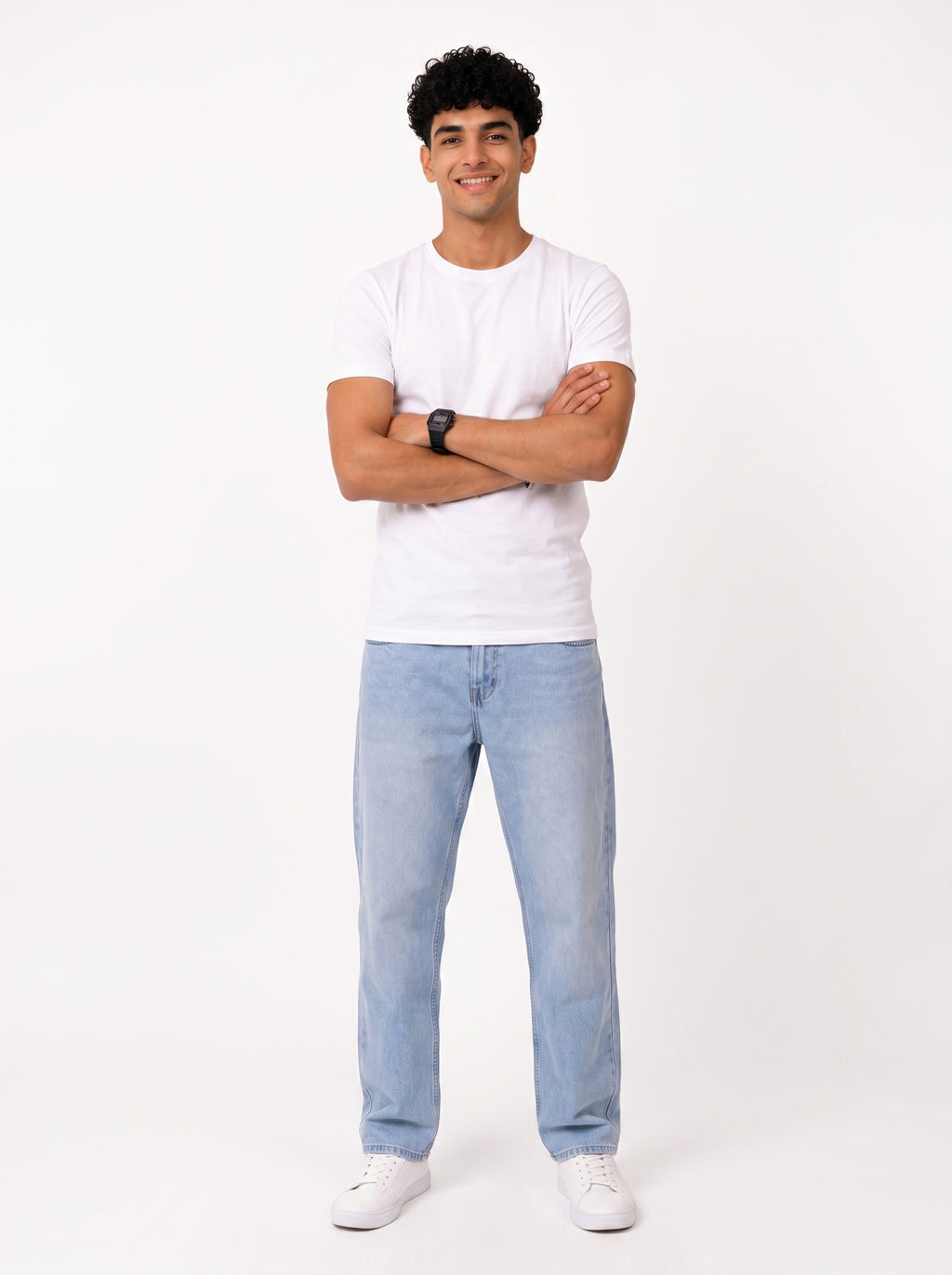 F2G Basic White T-Shirt full look