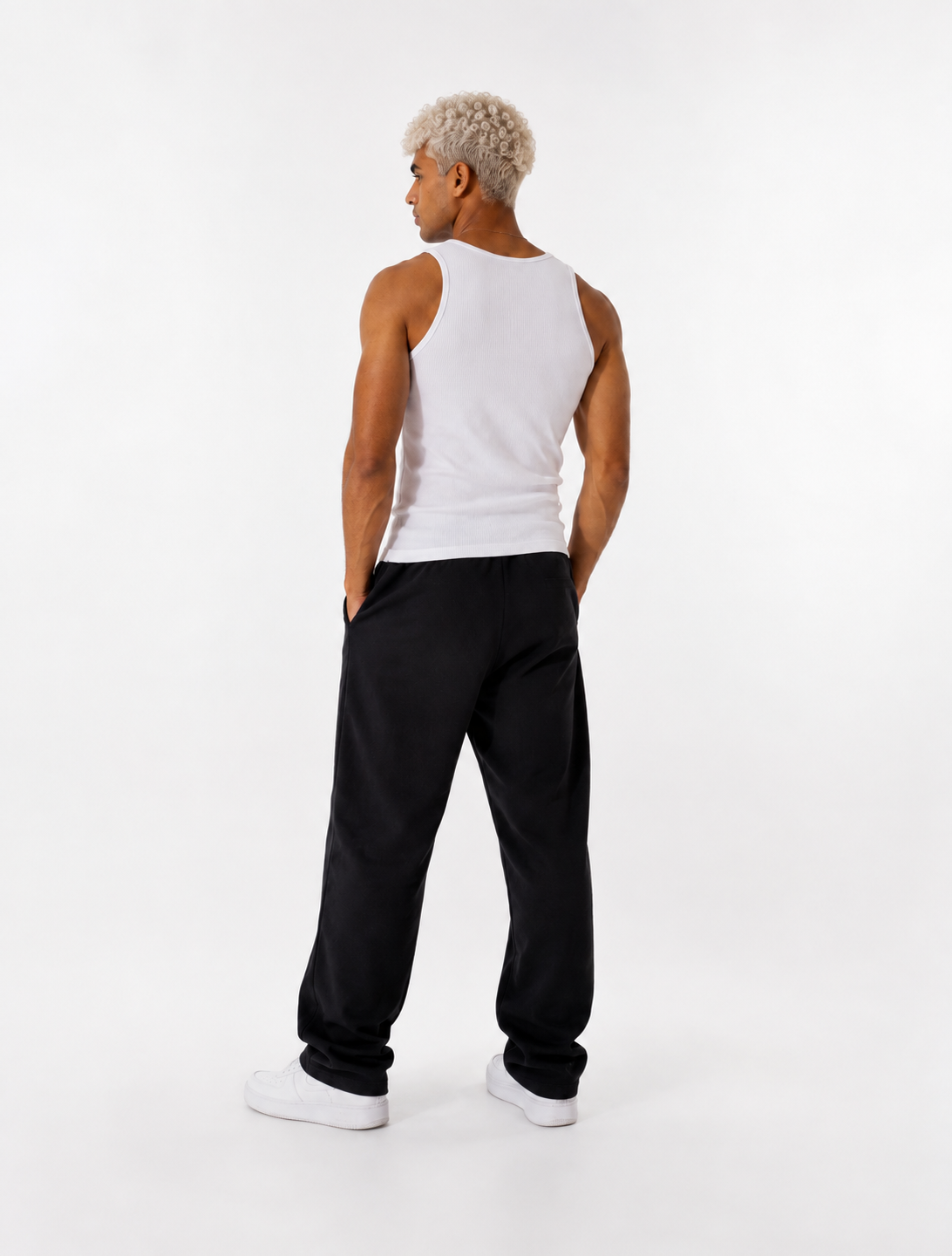 F2G White Tank Top back full view